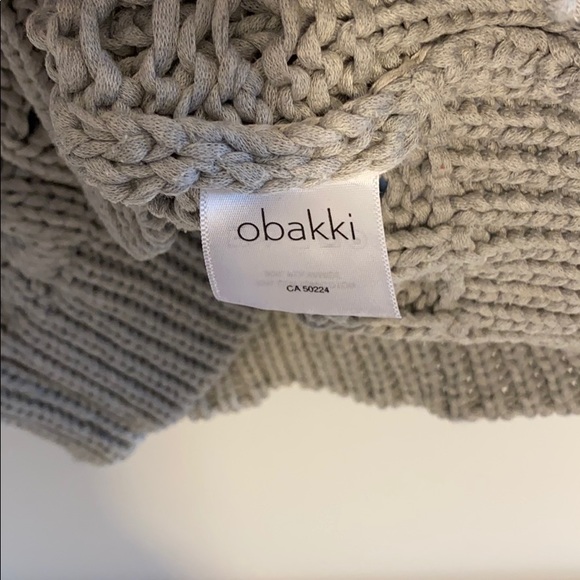 Obakki Grey Cable Knit Sweater - Picture 9 of 11